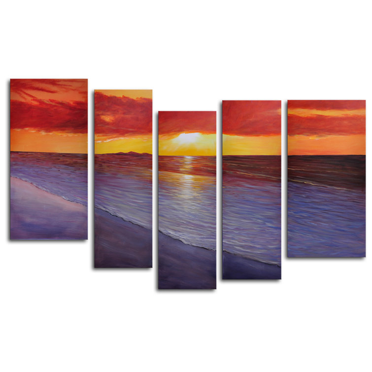 My Art Outlet 5 Piece Painting Set on Canvas & Reviews Wayfair